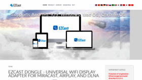 What Ezcast-wifidisplay.com website looked like in 2018 (5 years ago)