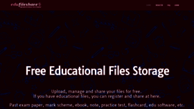 What Edufileshare.com website looked like in 2018 (5 years ago)