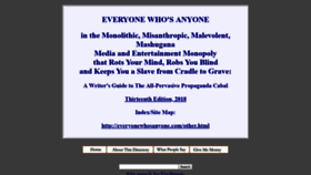 What Everyonewhosanyone.com website looked like in 2018 (5 years ago)