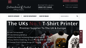 What Embroidered-printed-clothing.co.uk website looked like in 2018 (5 years ago)