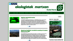 What Ekologistakmartxan.org website looked like in 2018 (5 years ago)
