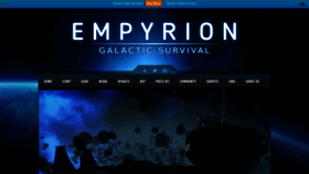 What Empyriongame.com website looked like in 2018 (5 years ago)