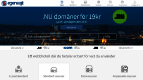 What Egensajt.se website looked like in 2018 (5 years ago)