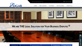 What Edgarlawfirm.com website looked like in 2018 (5 years ago)