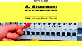 What Elektro-stobinski-uetze.de website looked like in 2018 (5 years ago)