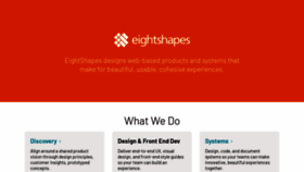 What Eightshapes.com website looked like in 2018 (5 years ago)