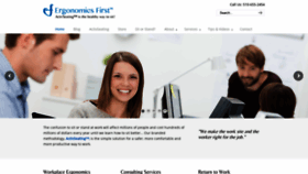 What Ergonomicsfirst.com website looked like in 2018 (5 years ago)