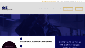 What E-c-s.be website looked like in 2018 (7 years ago)