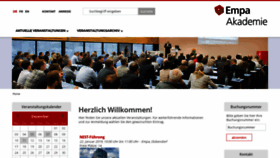 What Events.empa.ch website looked like in 2018 (5 years ago)