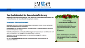 What Emfit.ch website looked like in 2018 (5 years ago)