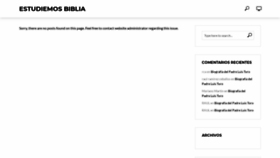 What Estudiemosbiblia.com website looked like in 2018 (5 years ago)