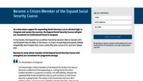 What Expandsocialsecurity.com website looked like in 2018 (5 years ago)