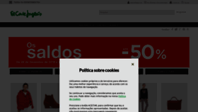 What Elcorteingles.pt website looked like in 2018 (5 years ago)