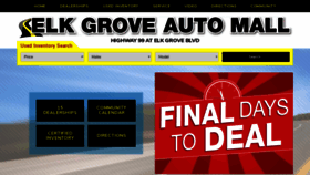 What Elkgroveautomall.com website looked like in 2018 (5 years ago)