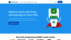 What Expensecheck.com.au website looked like in 2018 (5 years ago)