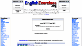 What Englishexercises.org website looked like in 2018 (5 years ago)