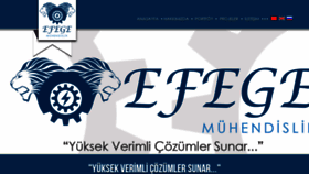 What Efegemuhendislik.com website looked like in 2018 (7 years ago)