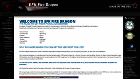 What Efkfiredragon.com website looked like in 2019 (5 years ago)