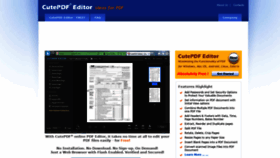 What Editor.cutepdf.com website looked like in 2019 (5 years ago)