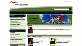What Elearningontario.ca website looked like in 2019 (5 years ago)
