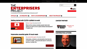 What Enterprisersproject.com website looked like in 2019 (5 years ago)