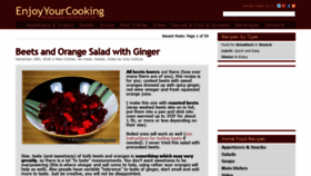 What Enjoyyourcooking.com website looked like in 2019 (5 years ago)