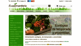 What Ecoalimentaria.es website looked like in 2019 (5 years ago)