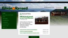 What Erwinrecord.net website looked like in 2019 (5 years ago)