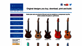 What Eguitarplans.com website looked like in 2019 (5 years ago)