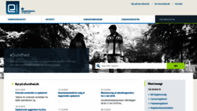 What Esundhed.dk website looked like in 2019 (5 years ago)