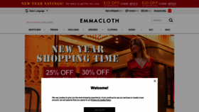 What Emmacloth.com website looked like in 2019 (5 years ago)