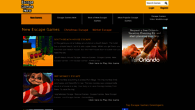 What Escapegamesnew.com website looked like in 2019 (5 years ago)