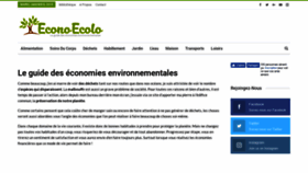 What Econo-ecolo.org website looked like in 2019 (5 years ago)