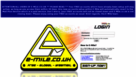 What E-mile.co.uk website looked like in 2019 (5 years ago)