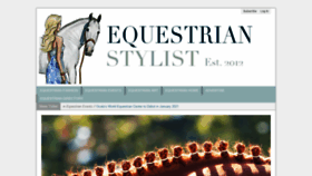 What Equestrianstylist.com website looked like in 2019 (5 years ago)