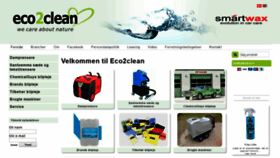 What Eco2clean.dk website looked like in 2019 (5 years ago)