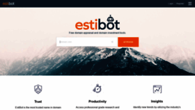 What Estibot.com website looked like in 2019 (5 years ago)