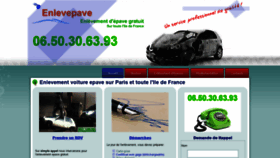 What Enlevepave.fr website looked like in 2019 (5 years ago)