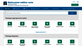 What Epaslaugos.lt website looked like in 2019 (6 years ago)