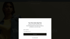 What Everlane.com website looked like in 2019 (5 years ago)