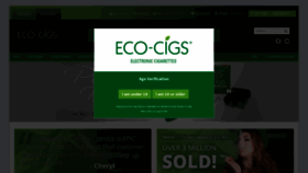 What Eco-cigs.com website looked like in 2019 (5 years ago)