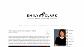 What Emilyaclark.com website looked like in 2019 (5 years ago)