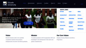 What Elizadeuniversity.edu.ng website looked like in 2019 (5 years ago)