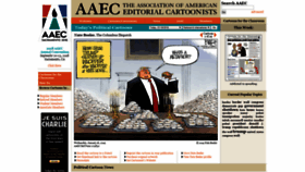 What Editorialcartoonists.com website looked like in 2019 (5 years ago)