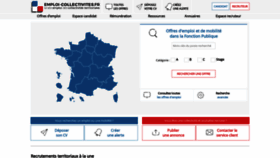 What Emploi-collectivites.fr website looked like in 2019 (5 years ago)