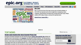 What Epic.org website looked like in 2019 (5 years ago)
