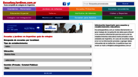 What Escuelasyjardines.com.ar website looked like in 2019 (5 years ago)