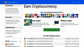 What Earncrypto.com website looked like in 2019 (5 years ago)