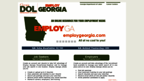 What Employgeorgia.com website looked like in 2019 (5 years ago)