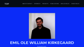 What Emilkirkegaard.dk website looked like in 2019 (5 years ago)